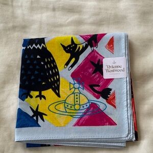 Vivienne Westwood Colorful Graphic Handkerchief Scarf 2025